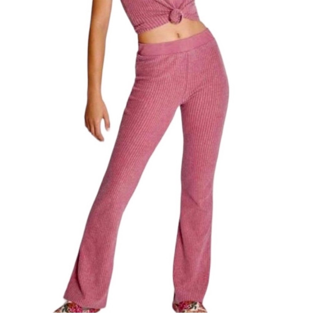 Wildfox Cora Ribbed Flare Pants